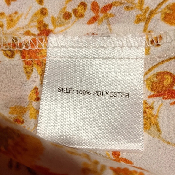 Womens Rose + Olive casual floral 3/4 sleeve plus size top 1X - Picture 4 of 4